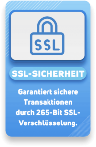 Siegel SSL-Sicherheit: verschlüsselte Datenübertragung